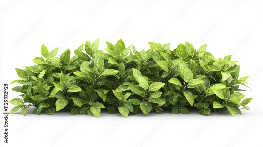 74.A high-definition, realistic image of garden bushes with lush green foliage isolated on a white background. Each leaf is highly detailed, with visible texture and a natural sheen, creating a 74.A high-definition, realistic image of garden bushes with lush green foliage isolated on a white background. Each leaf is highly detailed, with visible texture and a natural sheen, creating a