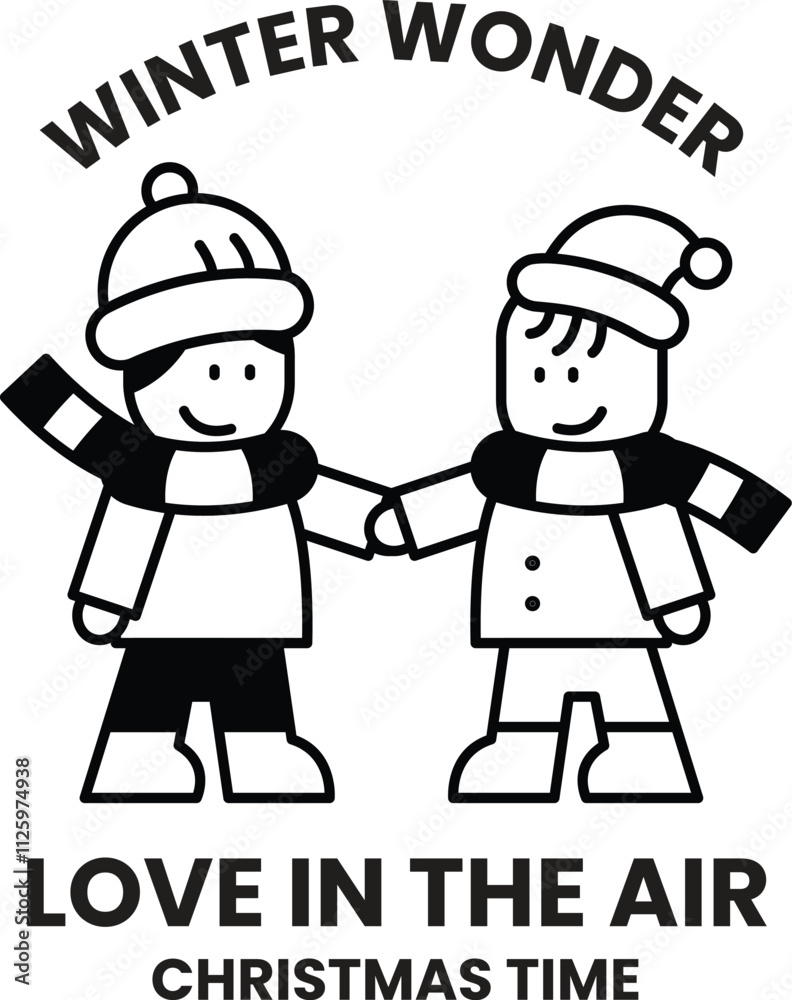 illustration of badge and label in the Christmas concept illustration of badge and label in the Christmas concept