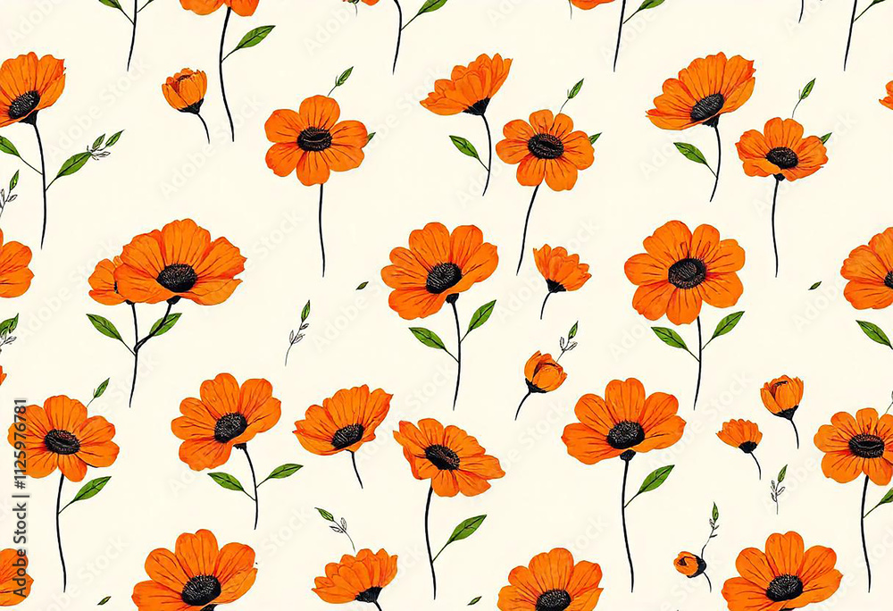 Fototapeta premium Winter Ornaments Pattern Background