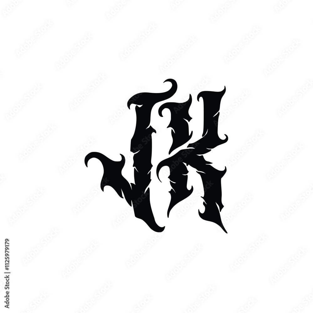 JK monogram logo design letter text name symbol monochrome logotype alphabet character simple logo JK monogram logo design letter text name symbol monochrome logotype alphabet character simple logo