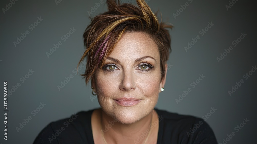 Confident Middle Aged Woman Portrait Body Positive Empowering Image Confident Middle Aged Woman Portrait Body Positive Empowering Image