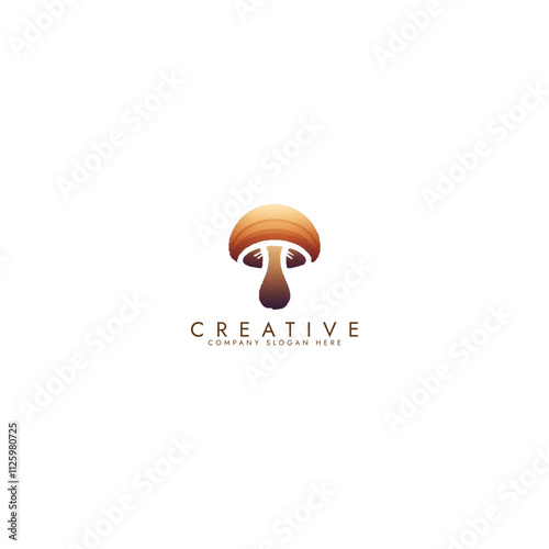 Mushroom Logo Vector,mushroom farm logo vintage vector illustration design photo