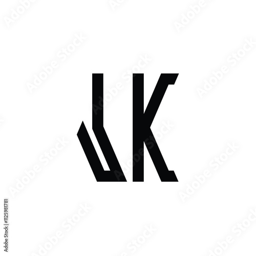 JK monogram logo design letter text name symbol monochrome logotype alphabet character simple logo