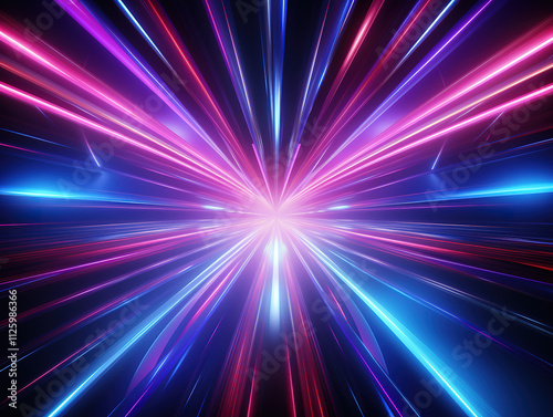 Outstanding Futuristic glowing background blue modern design tunnel space wallpaper illustration