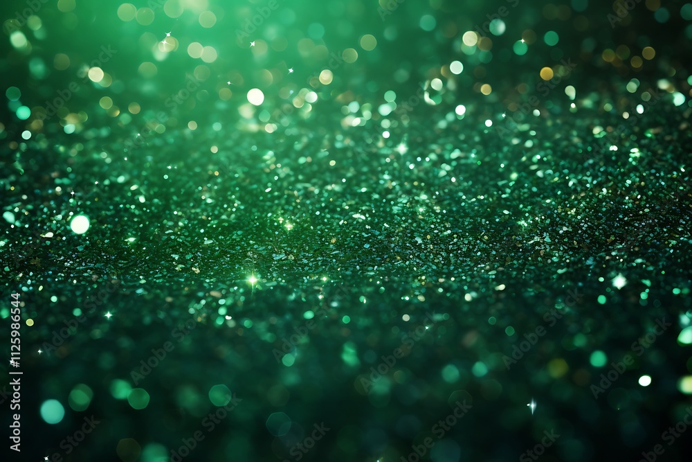 Abstract Green glitter lights background with sparkle Abstract Green glitter lights background with sparkle