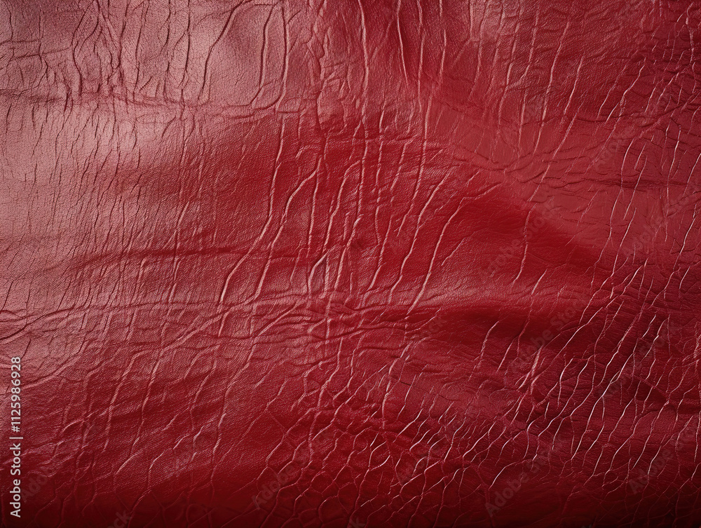 Fototapeta premium Exceptional A red leather surface with a shiny finish