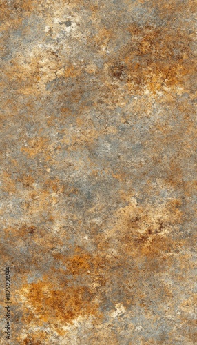 Textured surface resembling rust and stone, suitable for backgrounds.