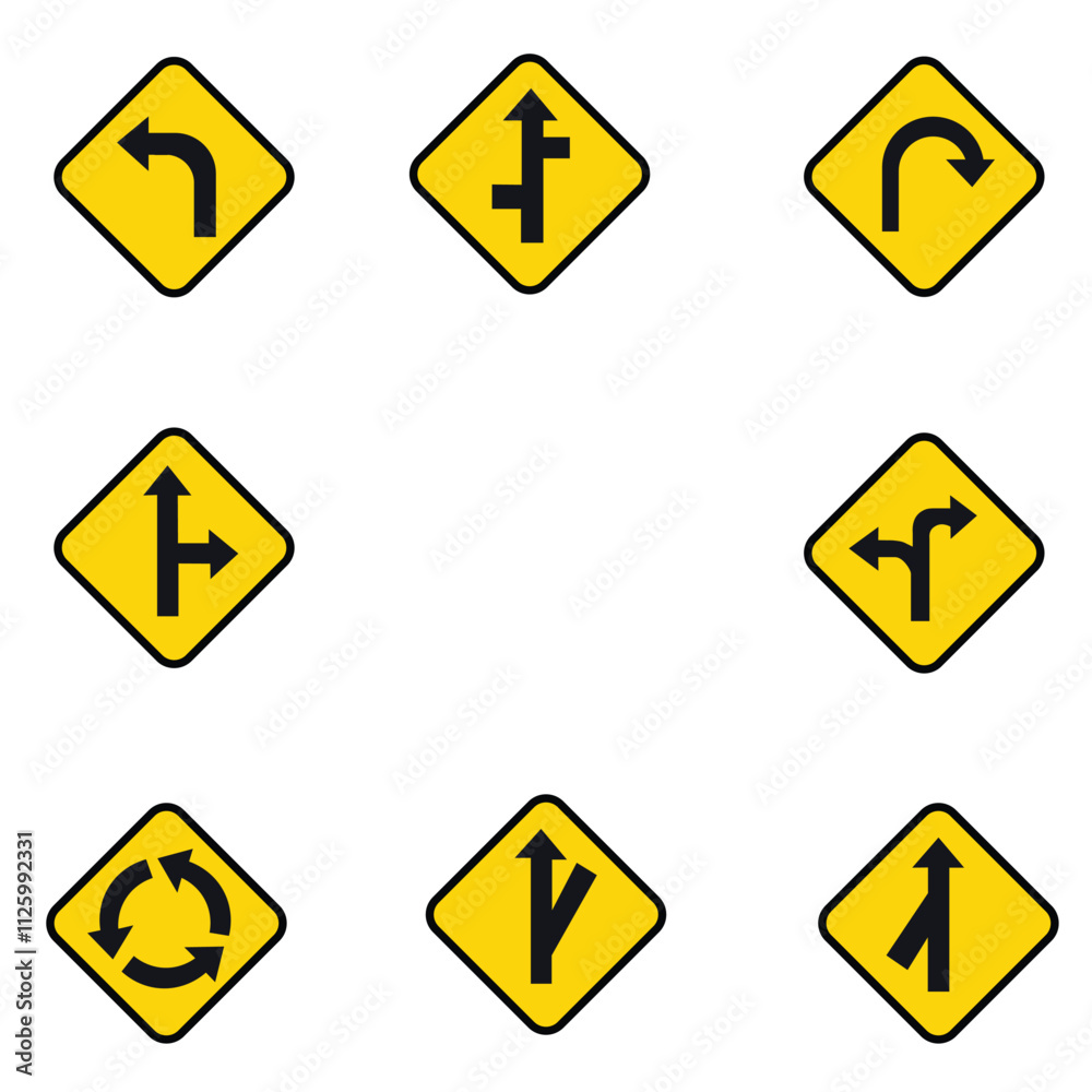 Set of Traffic Sign Set of Traffic Sign