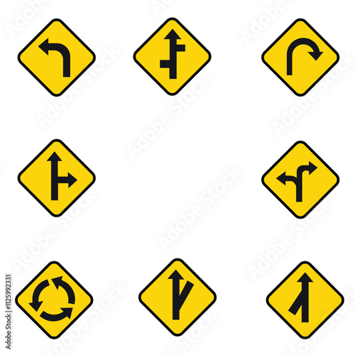Free Download Set of Traffic Sign - GFXLoad