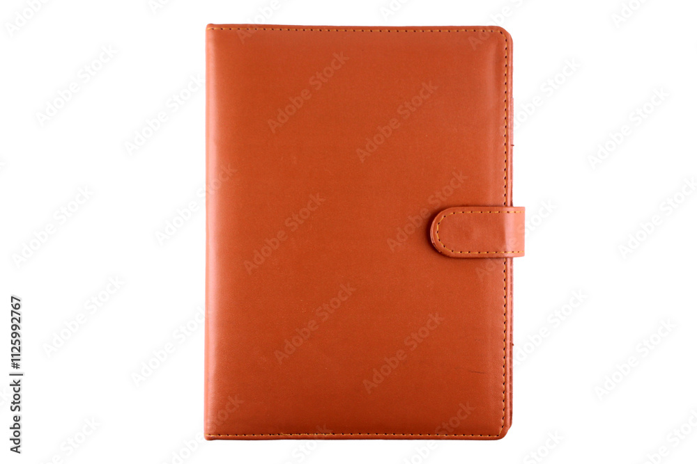 leather notebook, diary book, agenda planner isolated on white or transparent background, png file leather notebook, diary book, agenda planner isolated on white or transparent background, png file