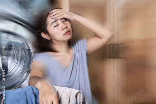Asian woman experiencing syncope, vertigo linked to hypotension or anemia
