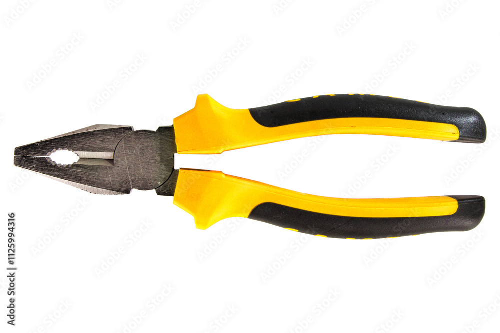 Pliers isolated on white, transparent background, png file Pliers isolated on white, transparent background, png file