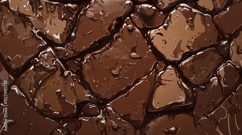 melted chocolate milk texture background photo