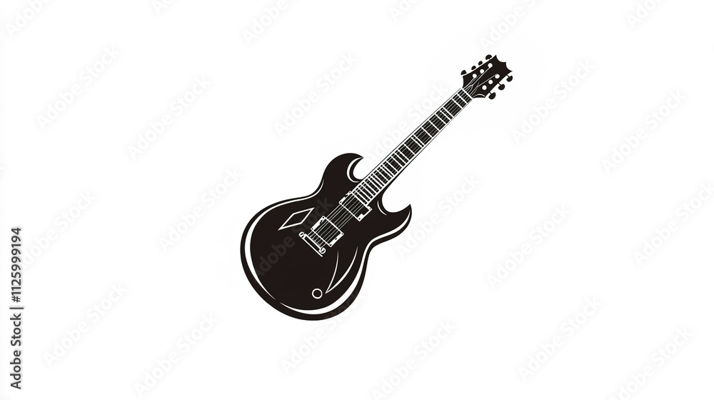 Naklejka premium acoustic guitar isolated on white