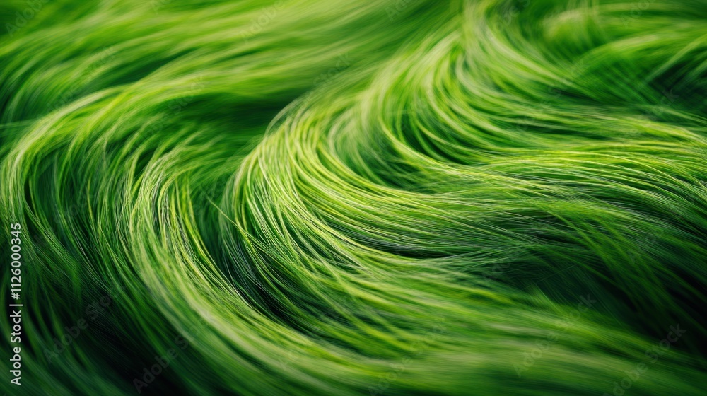 A bold representation of windblown grass with abstract lines and vibrant greens, symbolizing movement and energy A bold representation of windblown grass with abstract lines and vibrant greens, symbolizing movement and energy