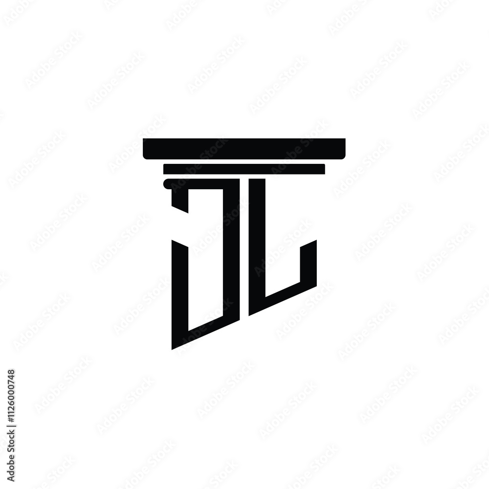 JL monogram logo design letter text name symbol monochrome logotype alphabet character simple logo JL monogram logo design letter text name symbol monochrome logotype alphabet character simple logo