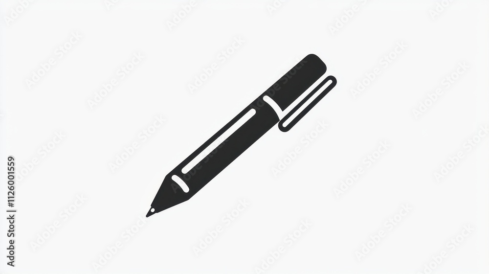Black Pen Icon Outline with Editable Design for Creative Projects and Graphic Design Needs Black Pen Icon Outline with Editable Design for Creative Projects and Graphic Design Needs