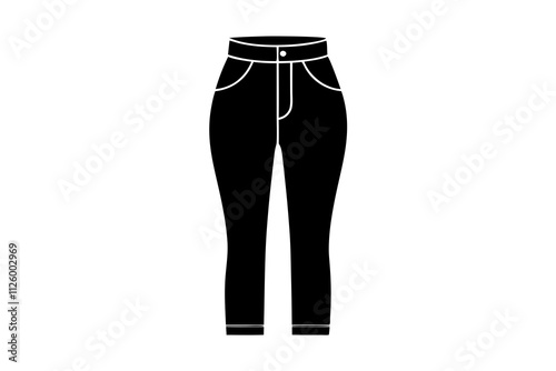 High-Waisted Jeans Silhouette Design