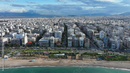 A hyperlapse capturing the daily life along the waterfront of Palio Faliro in Athens photo