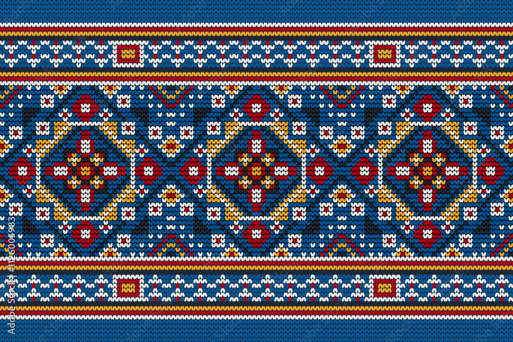 Knitted pattern vector illustration Knitted pattern vector illustration