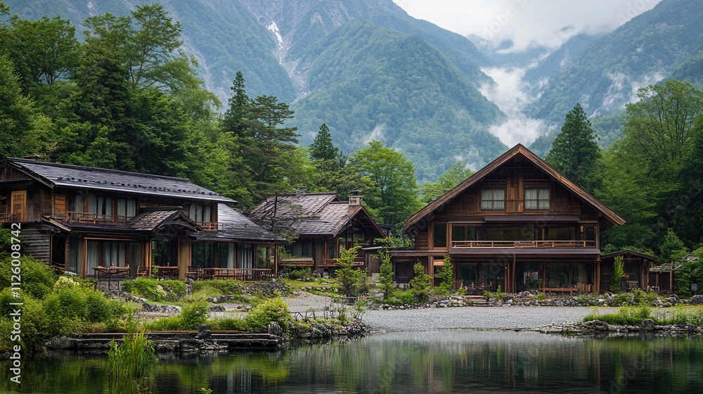 house in the mountains