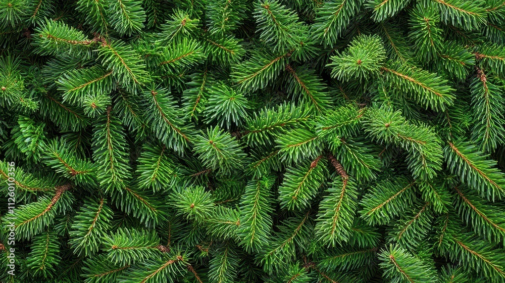 Lush green fir branches create a dense, textured background. Ideal for Christmas cards, winter themes, or natural textures. Lush green fir branches create a dense, textured background. Ideal for Christmas cards, winter themes, or natural textures.