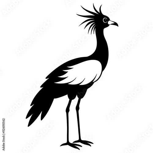 bird vector silhouette secretary