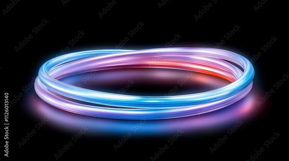 Abstract Glowing Neon Rings Futuristic Light Energy Technology Background Abstract Glowing Neon Rings Futuristic Light Energy Technology Background