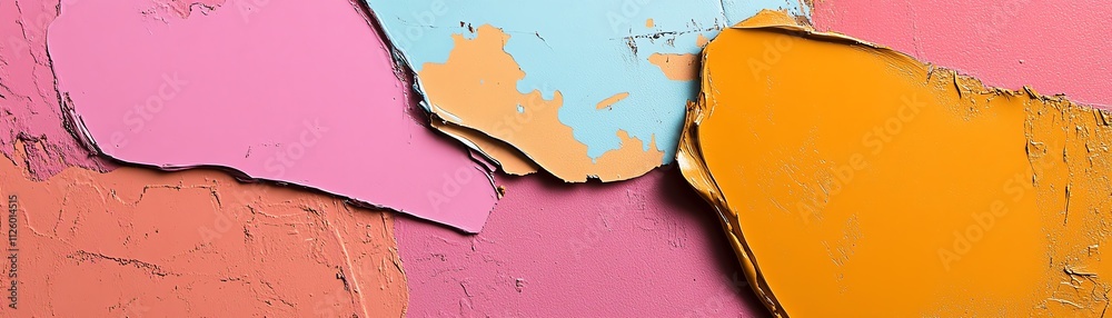 Artistic metallic body foil displayed as a decorative sheet