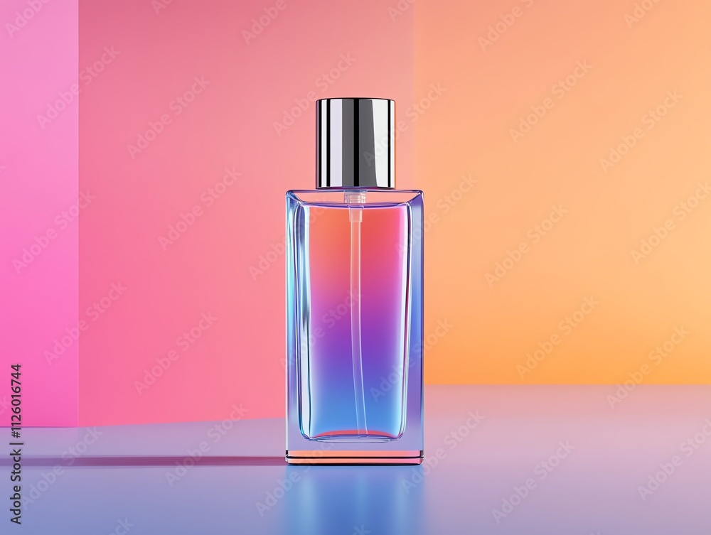 Iridescent body spray in a translucent bottle with a light mist effect Iridescent body spray in a translucent bottle with a light mist effect