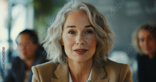 Confident Mature Woman in Business Setting