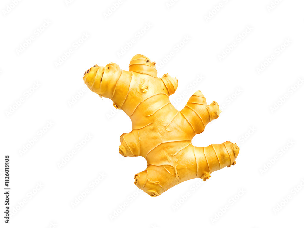 Naklejka premium Ginger isolated on transparent background 