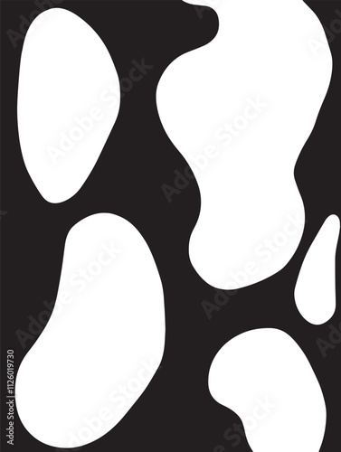 Abstract vector bubble mask - editable graphic overlay for designers