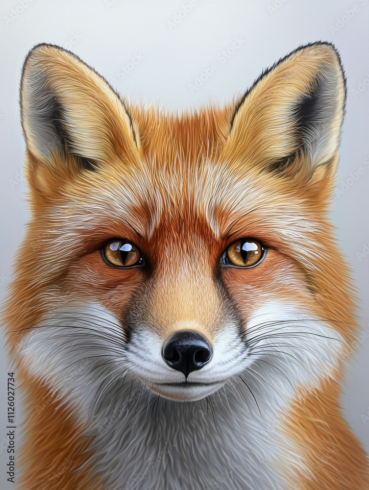 A fox is looking at the camera A fox is looking at the camera