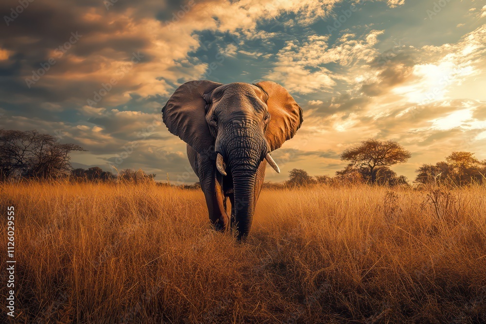 Fototapeta premium elephant standing 