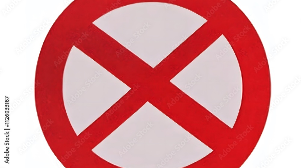 Obraz premium Not Allowed Sign