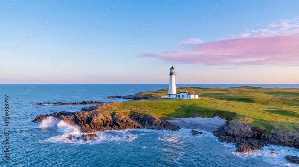 Coastal Lighthouse Dramatic Ocean Waves Rocky Cliffs Scenic Seascape Coastal Lighthouse Dramatic Ocean Waves Rocky Cliffs Scenic Seascape