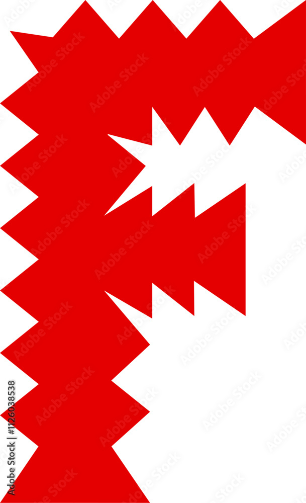 F Alphabet Zigzag Wavy Font Distorted Letter F Alphabet Zigzag Wavy Font Distorted Letter