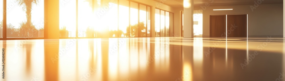 Bright and Airy Yoga Studio with Warm Afternoon Sunlight Bright and Airy Yoga Studio with Warm Afternoon Sunlight