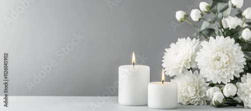 菊とキャンドル