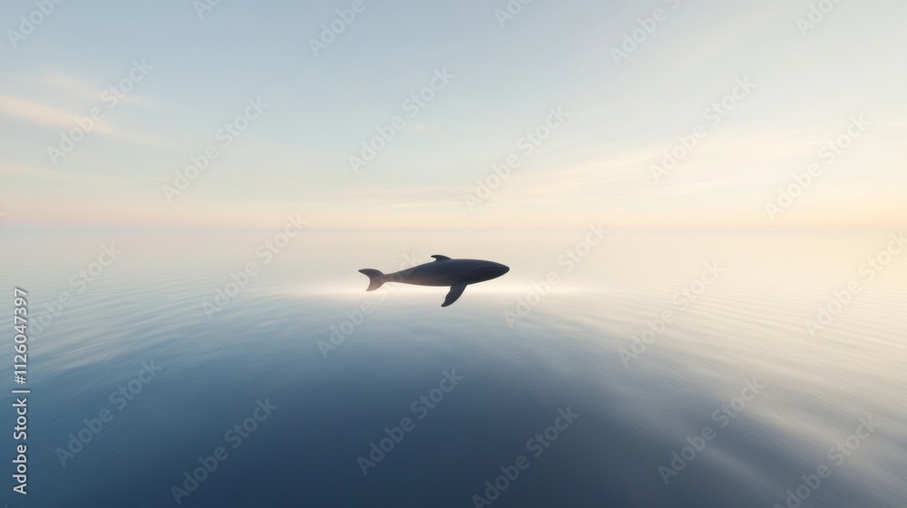 Fototapeta premium Ethereal Dawn Celebrating Natures Spirit - Festival for the Souls of Dead Whales and World Oceans Day Imagery