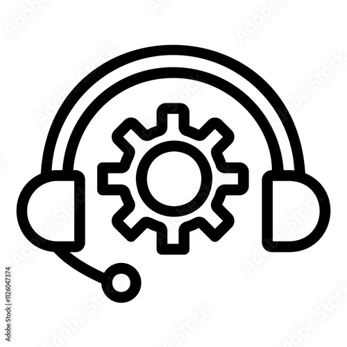 technical support Line Icon