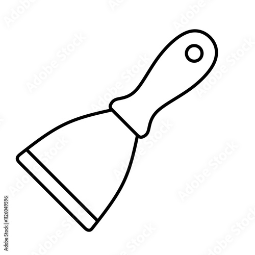 Paint scraper tool icon 