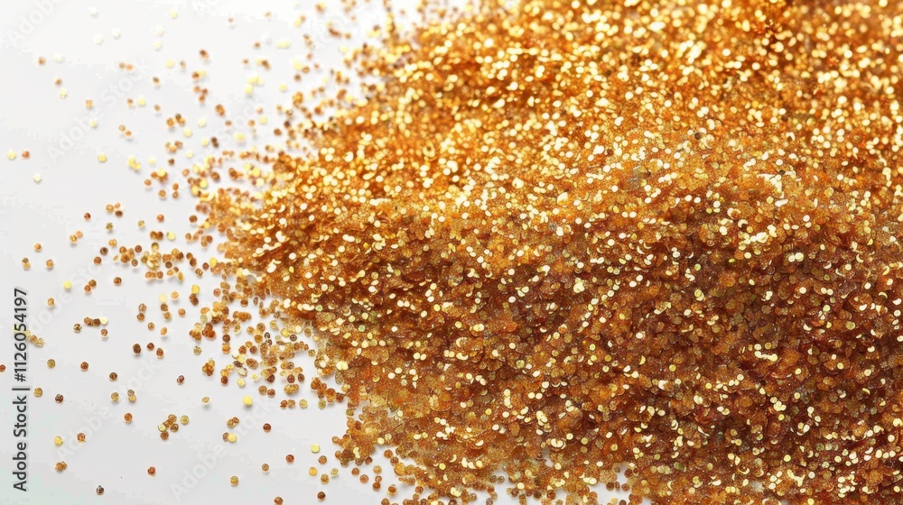 Fireworks pattern in gold glitter, isolated on white background, elegant and celebratory Fireworks pattern in gold glitter, isolated on white background, elegant and celebratory