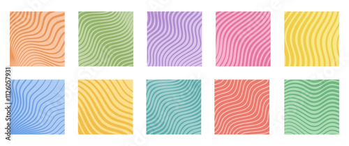 Wavy lines pattern