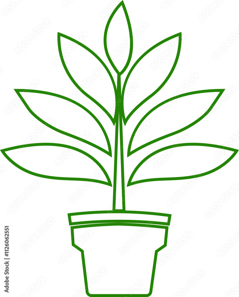 Flower plant pot line icon. Home plant leaf gardening symbol black and green vector isolated on transparent background. Plant garden floral growth nature sign Pictogram for web Flower plant pot line icon. Home plant leaf gardening symbol black and green vector isolated on transparent background. Plant garden floral growth nature sign Pictogram for web