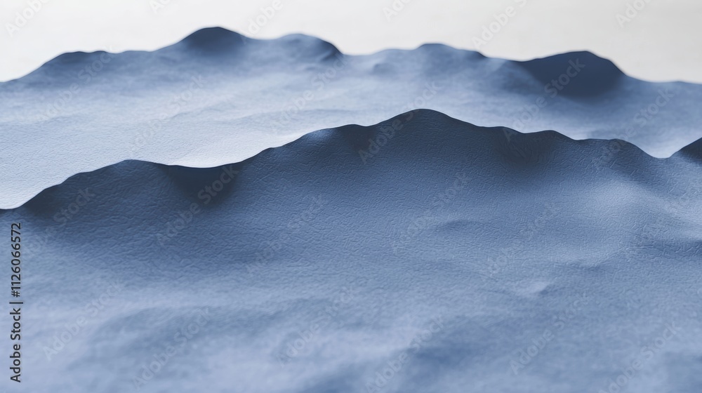 Abstract blue mountain texture a calm digital art journey Abstract blue mountain texture a calm digital art journey