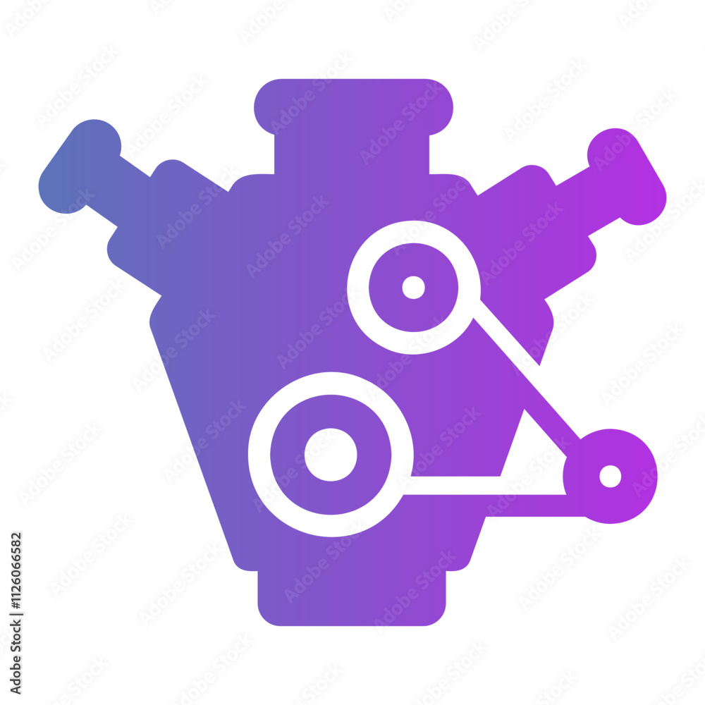 piston Gradient icon piston Gradient icon