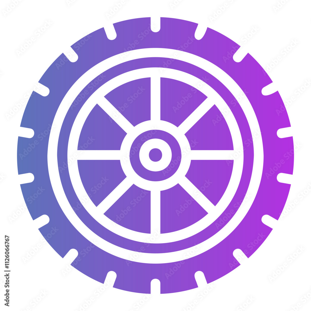 wheel Gradient icon wheel Gradient icon