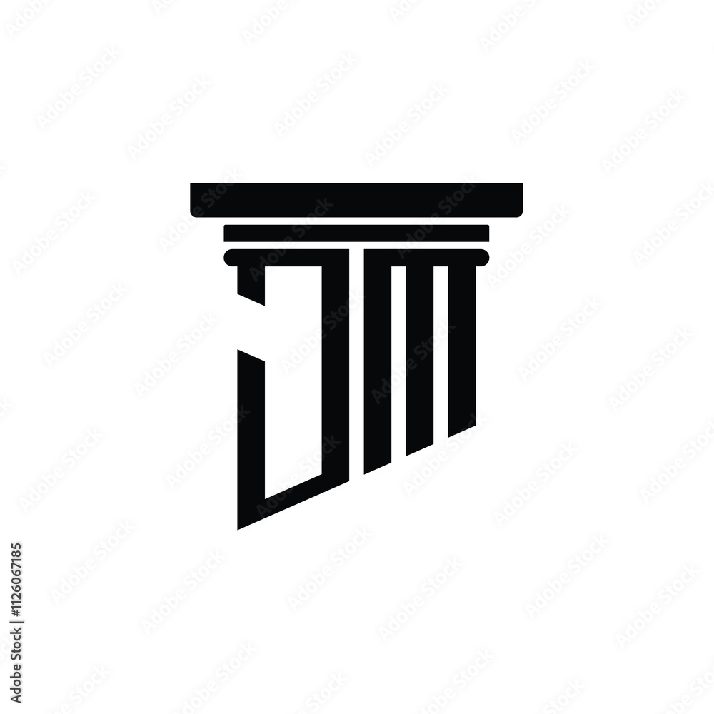 JM monogram logo design letter text name symbol monochrome logotype alphabet character simple logo JM monogram logo design letter text name symbol monochrome logotype alphabet character simple logo